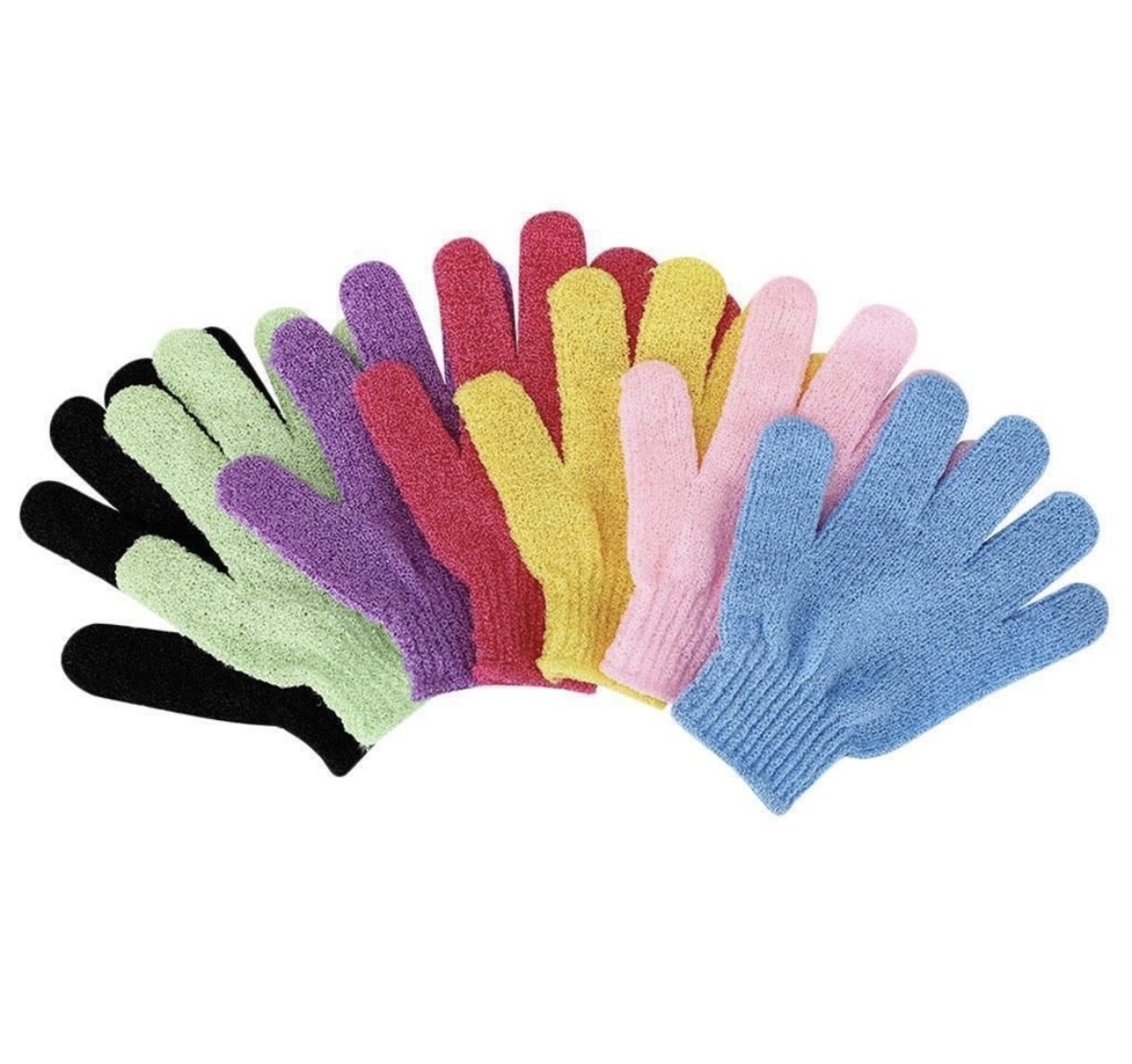 Exfoliating gloves