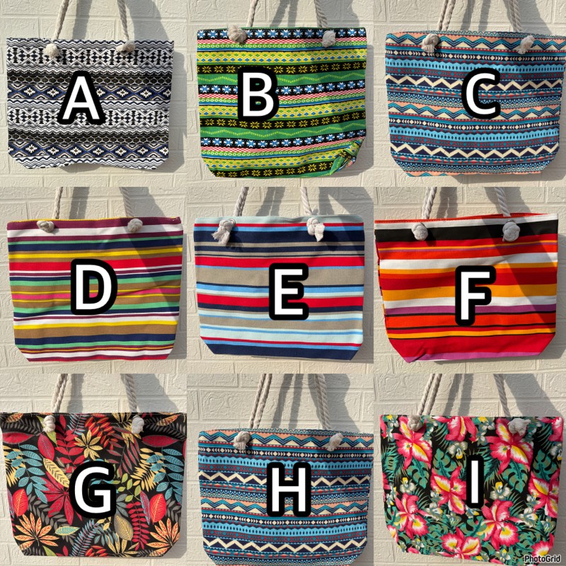 Pattern tote bag