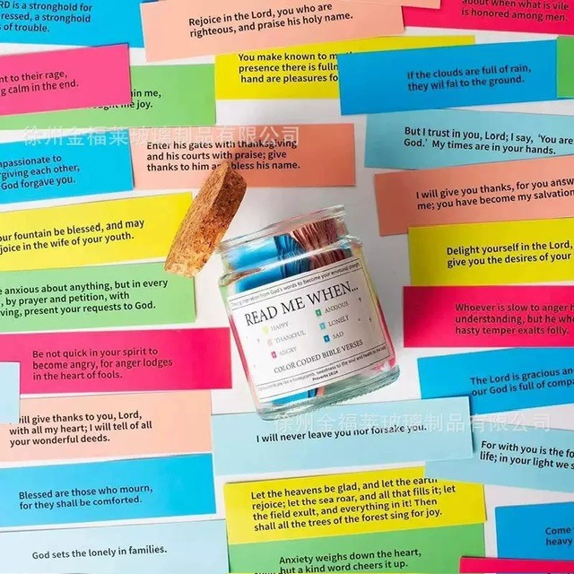 Bible verses in a Jar (Read me when…)