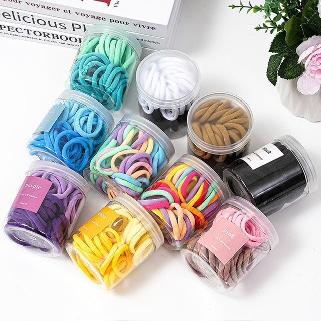 50pcs hair ties pack