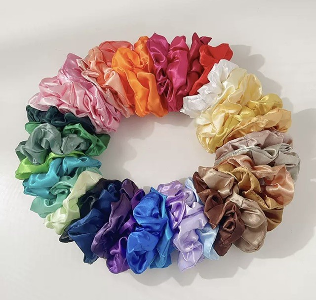 Satin scrunchies