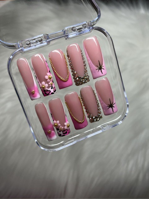 24pcs reusable press ons