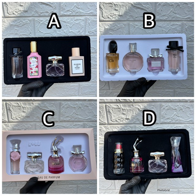 4 in 1 perfume set for ladies