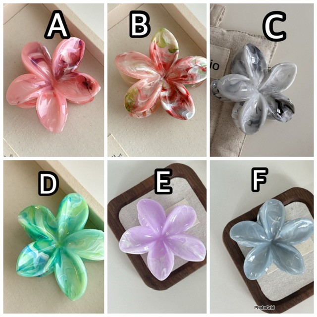 Flower claw clip