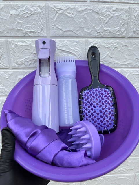 4pcs hair care set plus silk bonnet