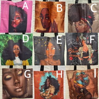 Medium facial tote bag