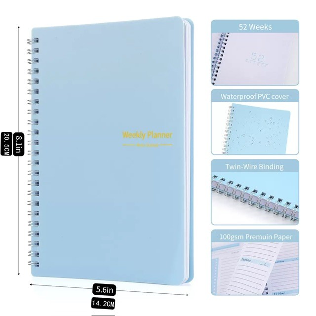 Non-dated weekly planner