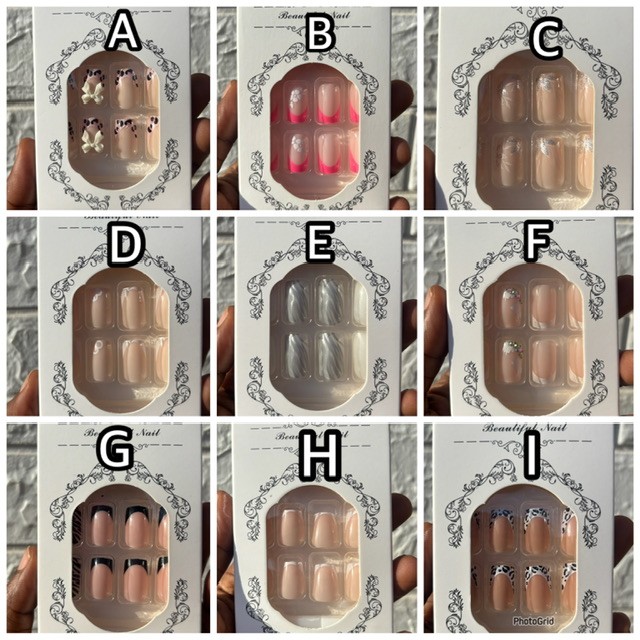 24 reusable press ons