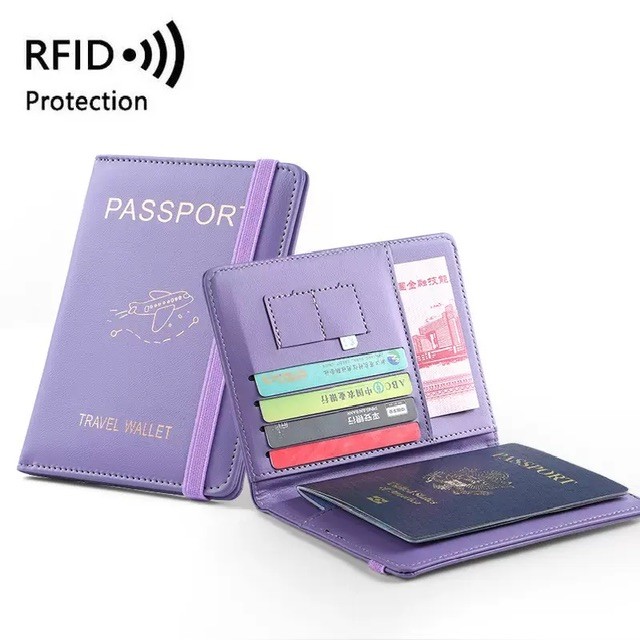 Passport cover with card slot