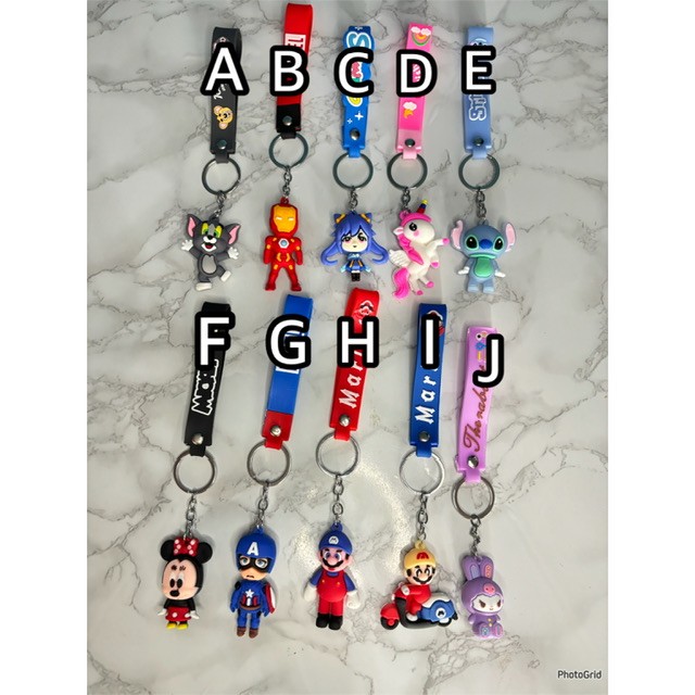Cartoon character keychain/ bag charm