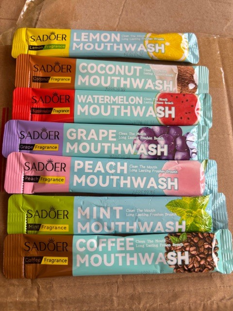 Single sachet mouthwash