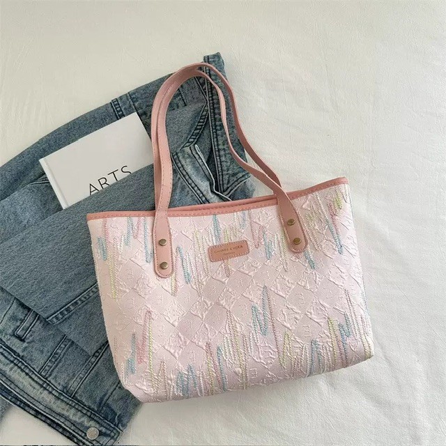 Bag 018- Large canvas tote bag (no charm)