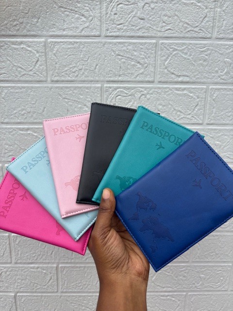 Passport cover with map