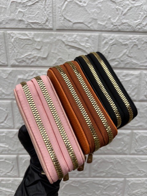 Mini purse with double zip