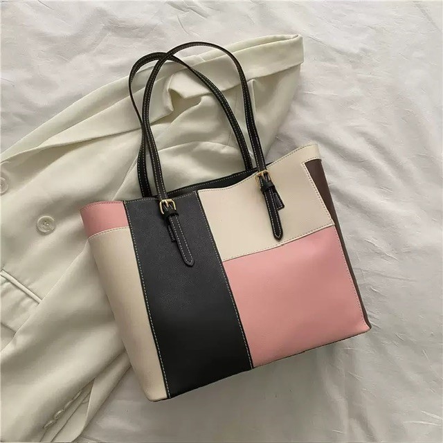 Bag 006- Large PU leather tote bag