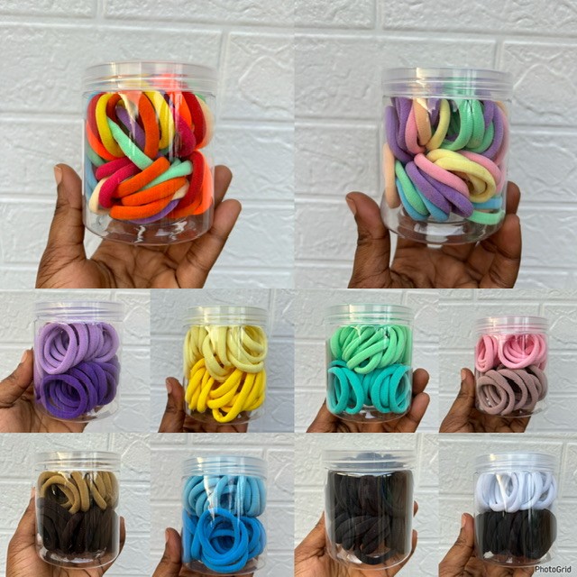 50pcs hair ties pack