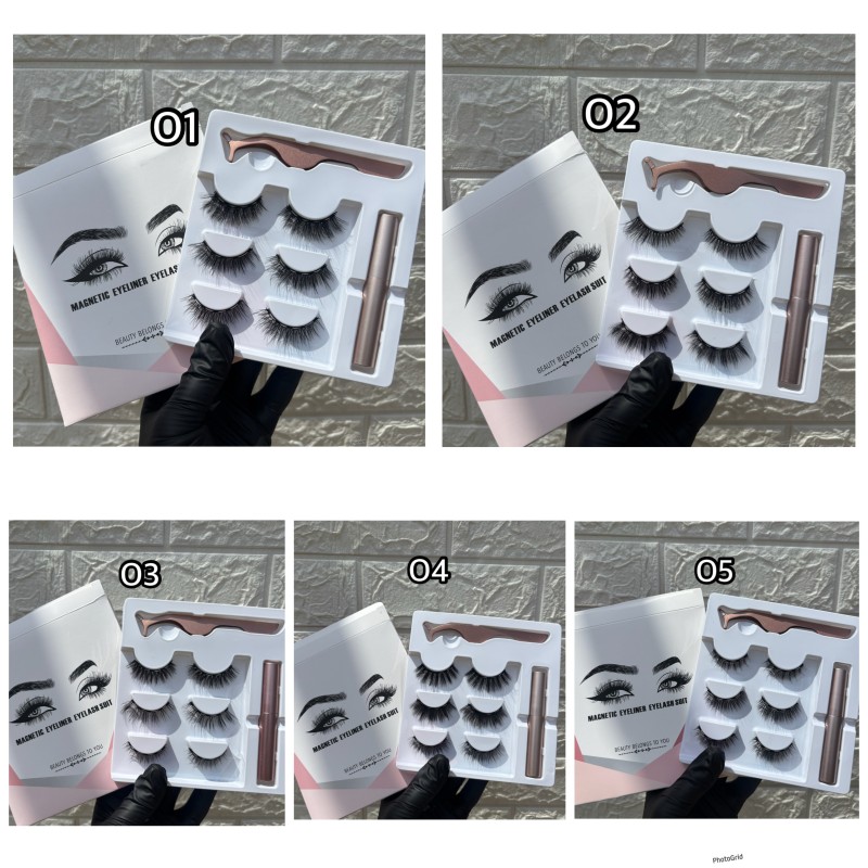 Magnetic eyelash set