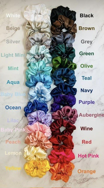 Satin scrunchies