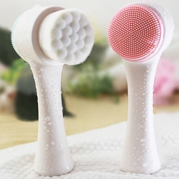 Double sided facial brush