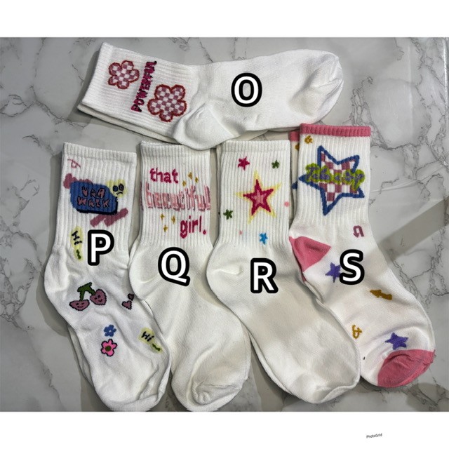 Aesthetic girly socks