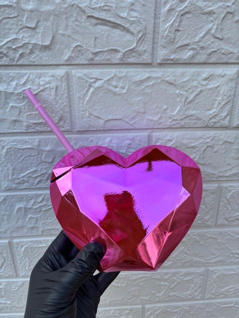 Love bottle with straw