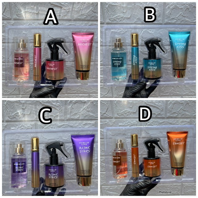 4pcs fragrance set