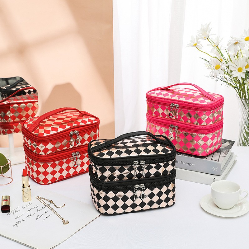 Diamond 2 in 1 cosmetic/ make up bag