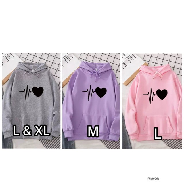 Hoodie (heartbeat design)