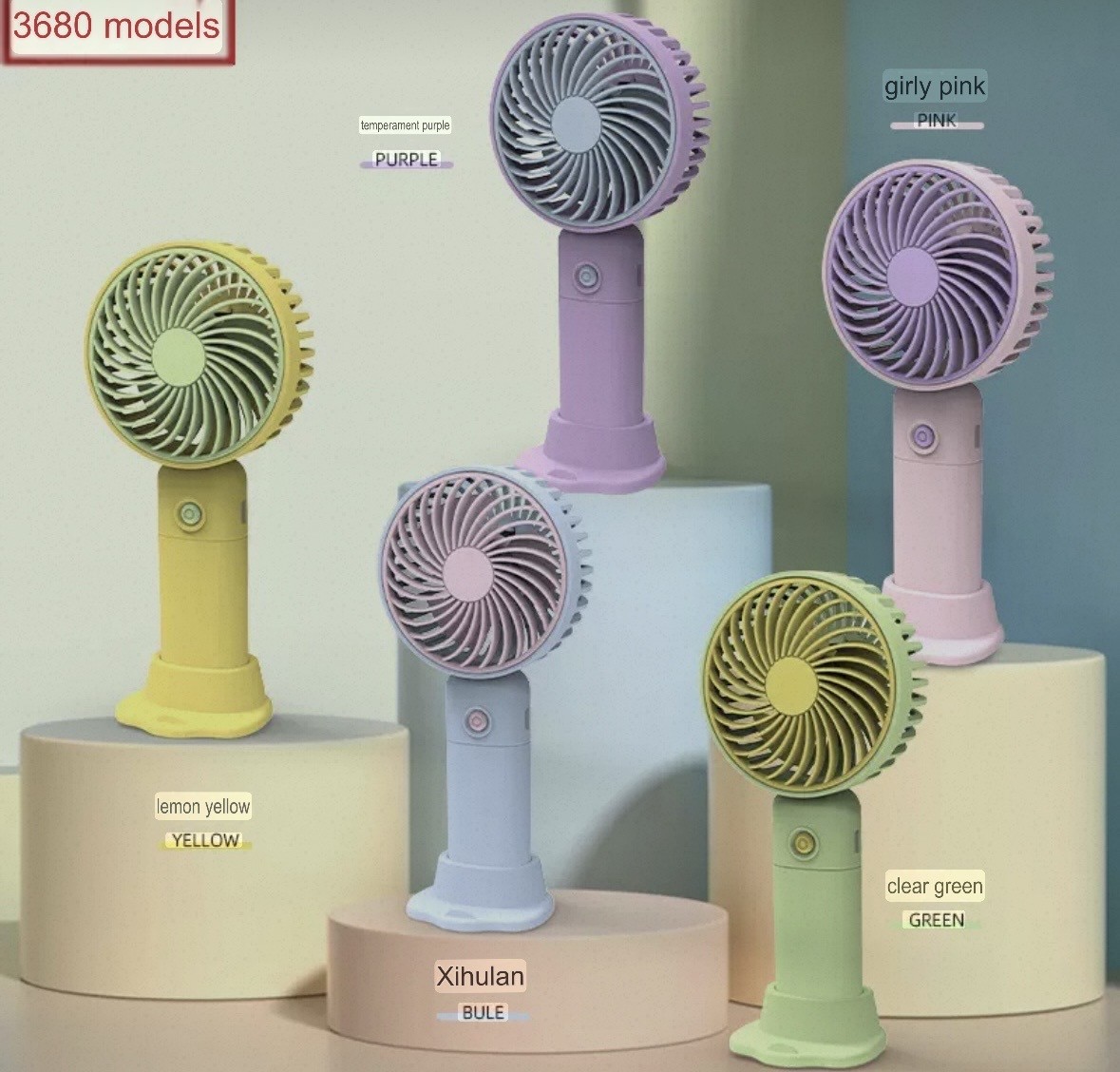 Mini Hand fan with 3 speed