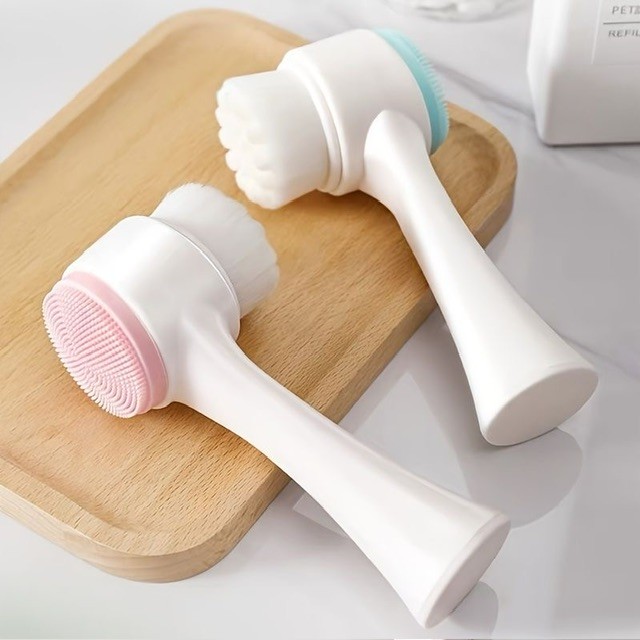 Double sided facial brush